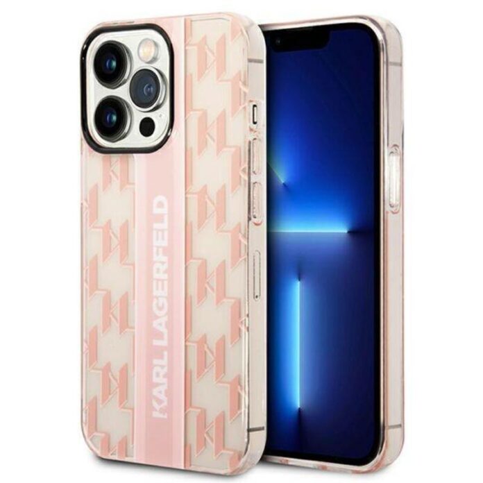 Karl Lagerfeld Husa Monogram Vertical Stripe iPhone 14 Pro Max Negru Karl Lagerfeld Husa Monogram Vertical Stripe iPhone 14 Pro Max Negru