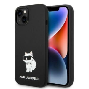 Karl Lagerfeld Husa Liquid Silicone Choupette iPhone 14 Plus Roz Karl Lagerfeld Husa Liquid Silicone Choupette iPhone 14 Plus Roz