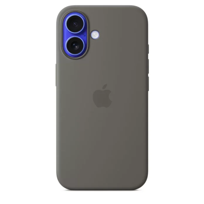 Husa de protectie Apple cu MagSafe pentru iPhone 16 Silicon Stone Gray Husa de protectie Apple cu MagSafe pentru iPhone 16 Silicon Stone Gray