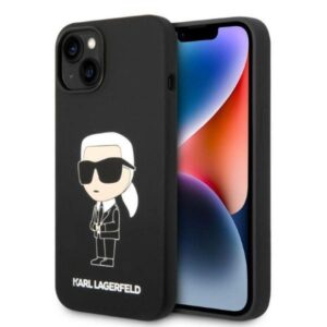 Karl Lagerfeld Husa Liquid Silicone Ikonik iPhone 14 Negru Karl Lagerfeld Husa Liquid Silicone Ikonik iPhone 14 Negru