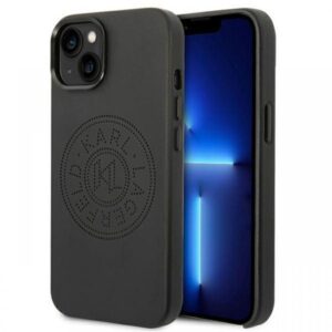 Karl Lagerfeld Husa PU Leather Perforated Logo iPhone 14 Negru Karl Lagerfeld Husa PU Leather Perforated Logo iPhone 14 Negru