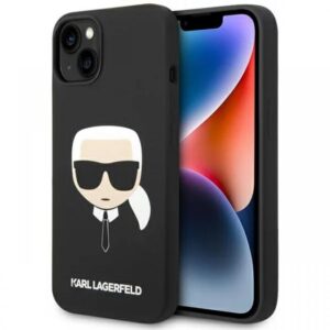 Karl Lagerfeld Husa MagSafe Liquid Silicone Karl Head iPhone 14 Plus Negru Karl Lagerfeld Husa MagSafe Liquid Silicone Karl Head iPhone 14 Plus Negru