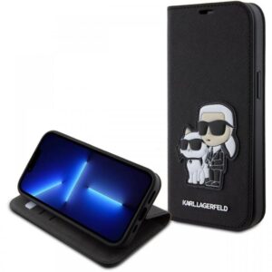 Karl Lagerfeld Husa Book PU Saffiano Karl & Choupette iPhone 15 Pro Negru Karl Lagerfeld Husa Book PU Saffiano Karl & Choupette iPhone 15 Pro Negru
