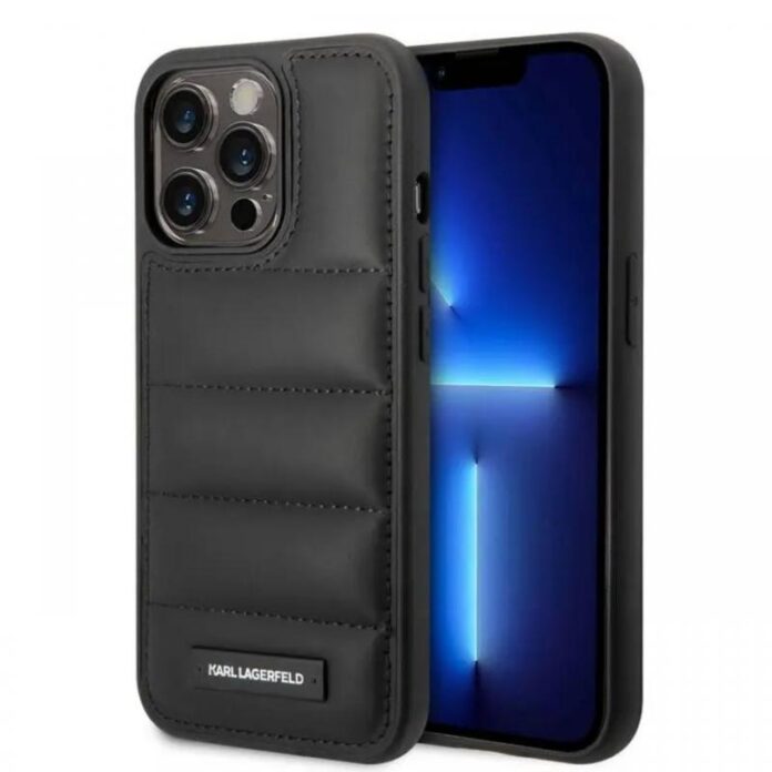 Karl Lagerfeld Husa Quilted Puffy Metal Logo iPhone 15 Pro Max Negru Karl Lagerfeld Husa Quilted Puffy Metal Logo iPhone 15 Pro Max Negru