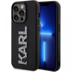 Karl Lagerfeld Husa 3D Rubber Glitter Logo Karl iPhone 15 Pro Negru Karl Lagerfeld Husa 3D Rubber Glitter Logo Karl iPhone 15 Pro Negru