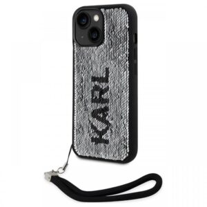Karl Lagerfeld Husa Sequins Reversible iPhone 14 Negru / Argintiu Karl Lagerfeld Husa Sequins Reversible iPhone 14 Negru / Argintiu