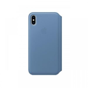 Husa Original iPhone XS Max Apple Leather Folio Cornflower Husa Original iPhone XS Max Apple Leather Folio Cornflower