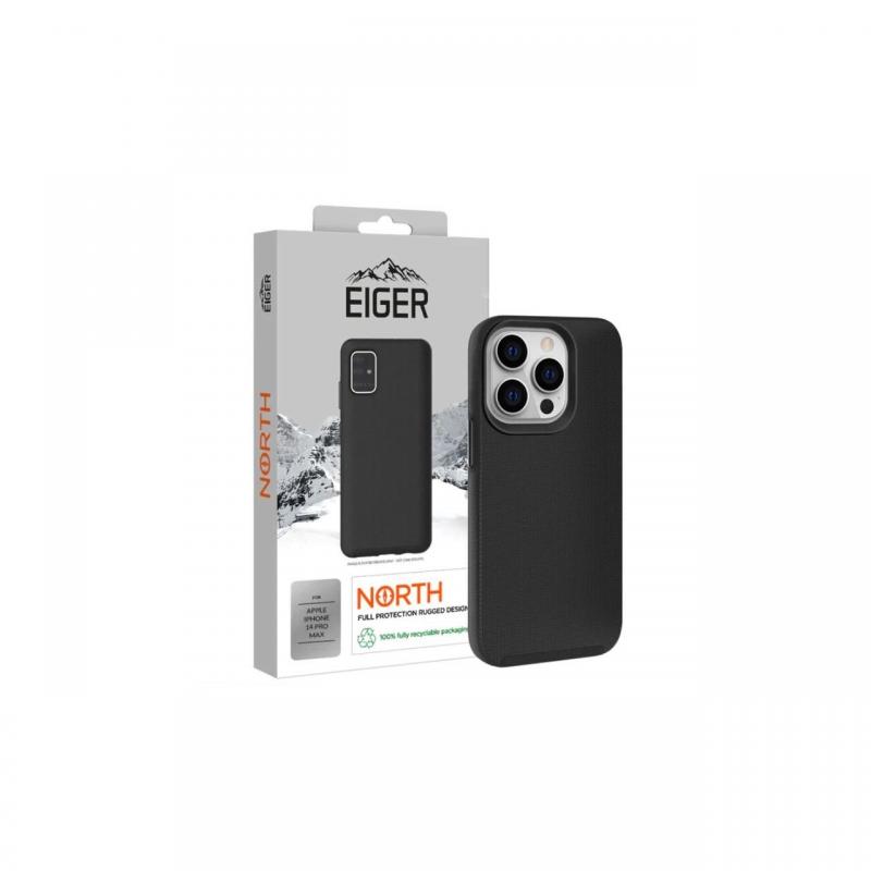 Husa iPhone 14 Pro Max Eiger North Case Black Husa iPhone 14 Pro Max Eiger North Case Black