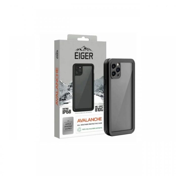 Husa iPhone 14 Pro Eiger Avalanche Black Husa iPhone 14 Pro Eiger Avalanche Black