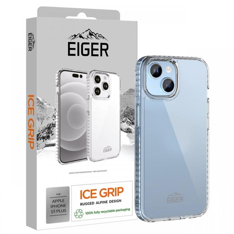 Eiger Husa Ice Grip iPhone 15 Plus Clear Eiger Husa Ice Grip iPhone 15 Plus Clear