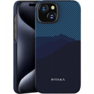Pitaka Husa MagEZ 4 StarPeak Over the horizon 1500D, Aramida MagSafe iPhone 15 Plus Pitaka Husa MagEZ 4 StarPeak Over the horizon 1500D, Aramida MagSafe iPhone 15 Plus