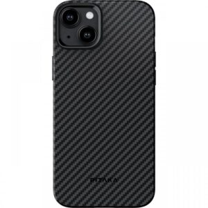 Pitaka Husa MagEZ Pro 4 Aramida 1500D iPhone 15 Plus, MagSafe Negru / Gri Pitaka Husa MagEZ Pro 4 Aramida 1500D iPhone 15 Plus, MagSafe Negru / Gri