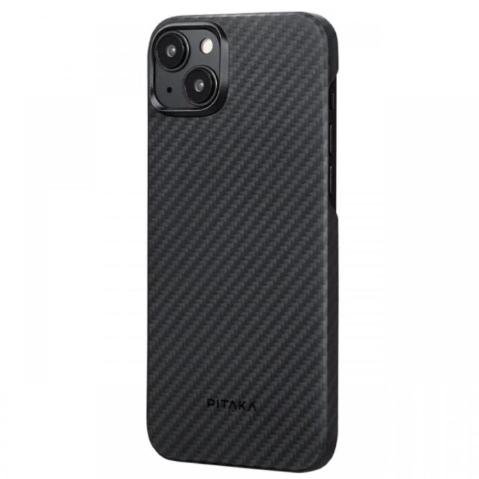 Pitaka Husa MagEZ 4 Aramida 1500D iPhone 15 Plus, MagSafe Negru / Gri Pitaka Husa MagEZ 4 Aramida 1500D iPhone 15 Plus, MagSafe Negru / Gri