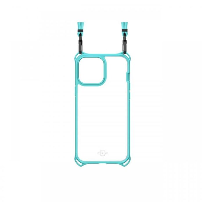 Husa iPhone 13 Pro Max IT Skins Hybrid Sling Light Blue & Transparent