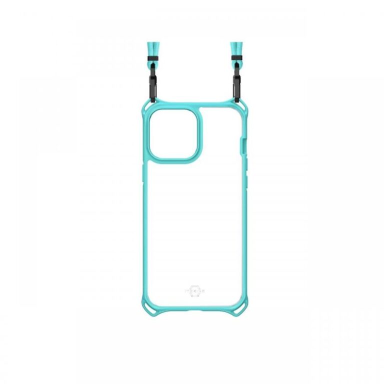 Husa iPhone 13 Pro Max IT Skins Hybrid Sling Light Blue & Transparent