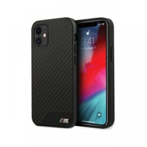 Husa iPhone 12 Mini BMW PU Carbon Negru Husa iPhone 12 Mini BMW PU Carbon Negru
