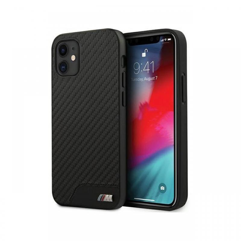 Husa iPhone 12 Mini BMW PU Carbon Negru Husa iPhone 12 Mini BMW PU Carbon Negru
