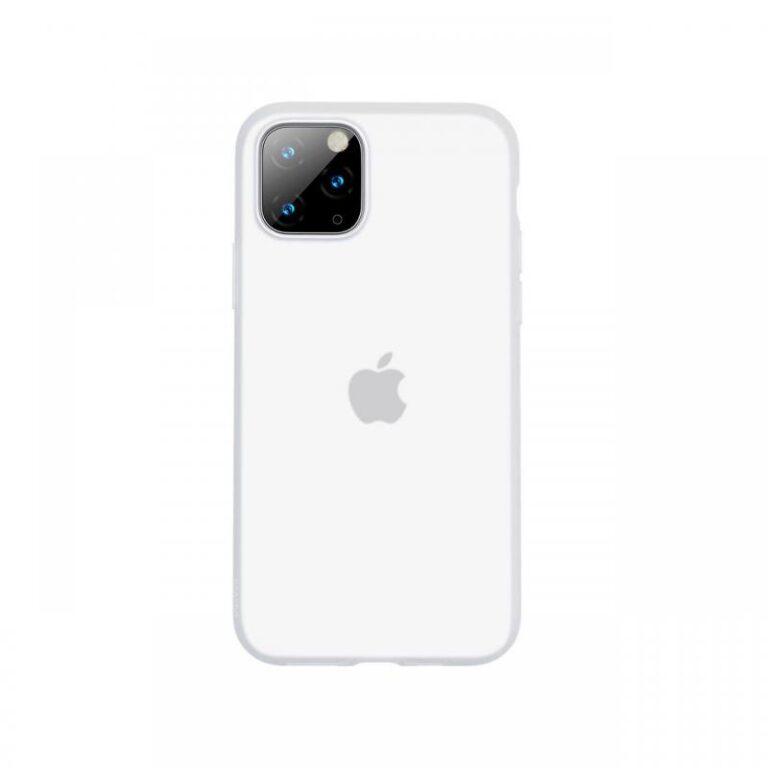Husa iPhone 11 Pro Baseus Liquid Silica Gel Protective Clear Red