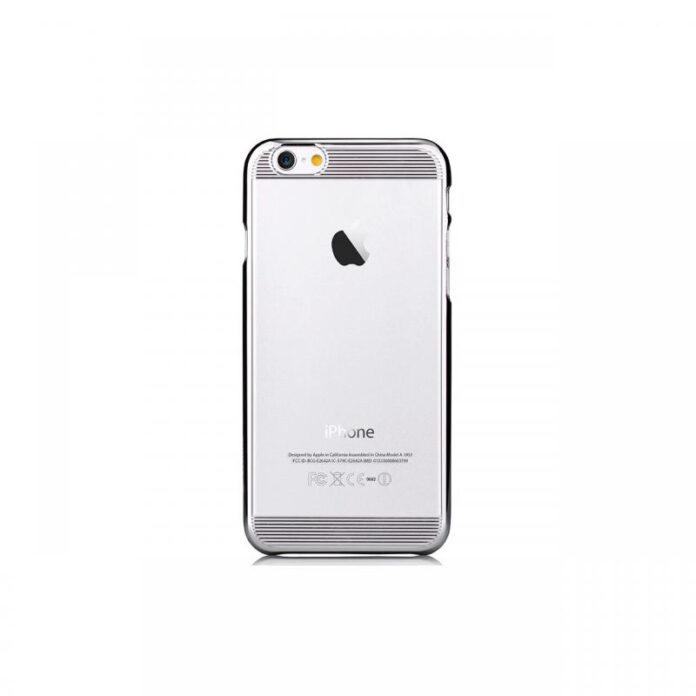 Husa iPhone 6 Plus Comma Brightness Silver (rama electroplacata)