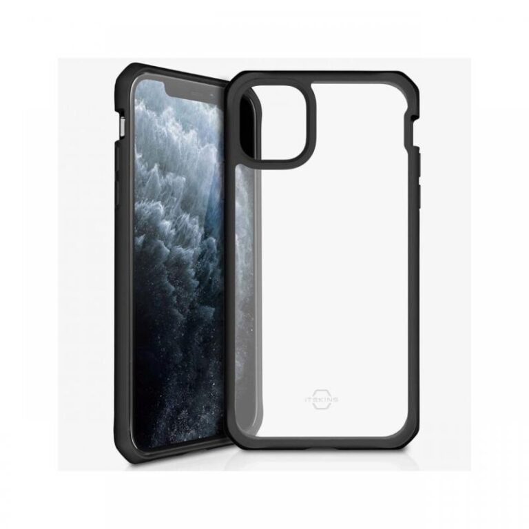 Husa iPhone 11 Pro Max IT Skins Hybrid Solid Plain Coral & Transparent (antishock)
