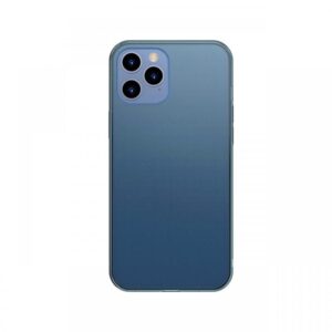 Husa iPhone 12 Pro Max Baseus Frosted Glass Protective Blue Husa iPhone 12 Pro Max Baseus Frosted Glass Protective Blue