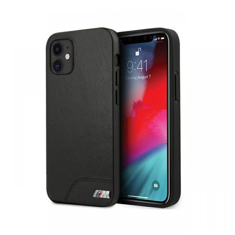 Husa iPhone 12 Mini BMW Smooth PU Negru Husa iPhone 12 Mini BMW Smooth PU Negru