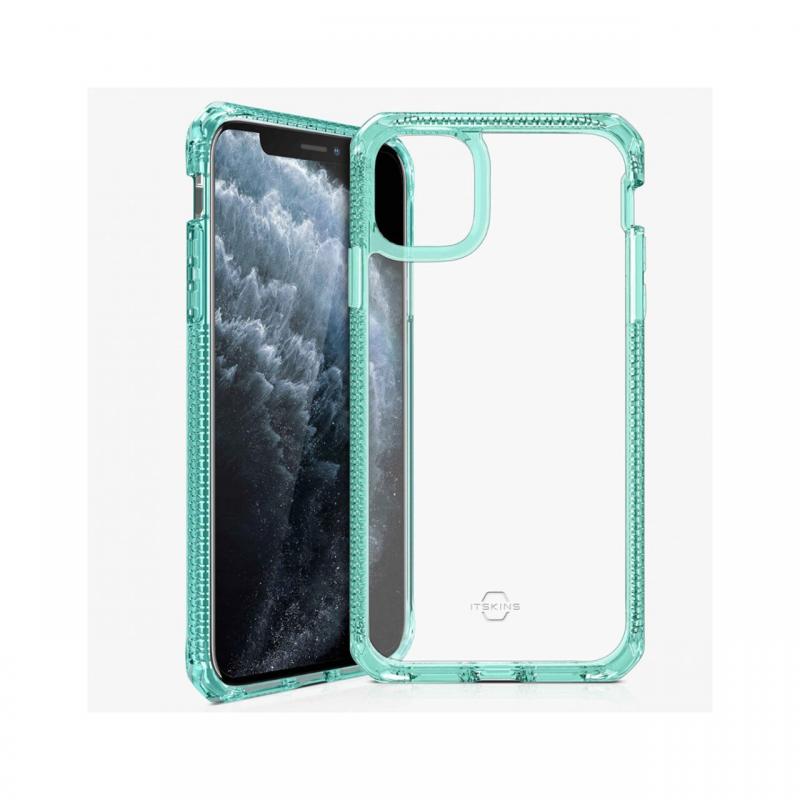 Husa iPhone 11 Pro IT Skins Hybrid Clear Tiffany Green & Transparent (antishock) Husa iPhone 11 Pro IT Skins Hybrid Clear Tiffany Green & Transparent (antishock)