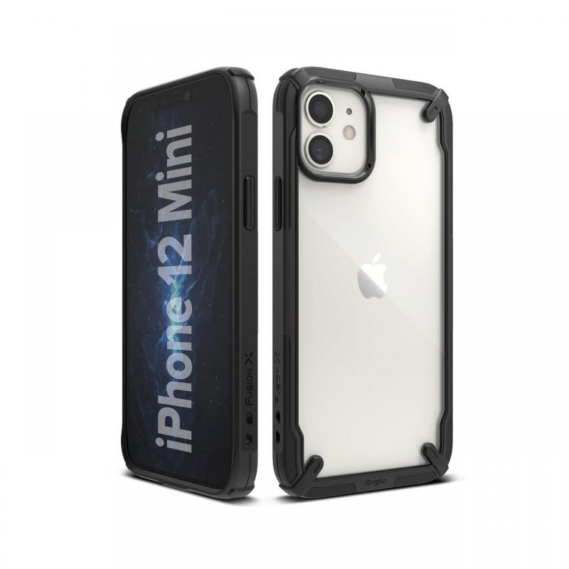 Husa TPU Bumper iPhone 12 Mini Ringke Fusion X Negru Husa TPU Bumper iPhone 12 Mini Ringke Fusion X Negru