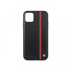 Husa iPhone 11 Pro Max Meleovo Carbon Black & Red (placuta metalica integrata) Husa iPhone 11 Pro Max Meleovo Carbon Black & Red (placuta metalica integrata)