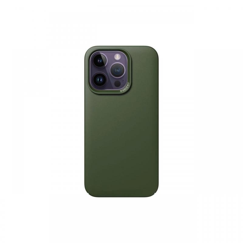 Husa iPhone 14 Pro Nudient Thin, MagSafe, Kaki Husa iPhone 14 Pro Nudient Thin, MagSafe, Kaki