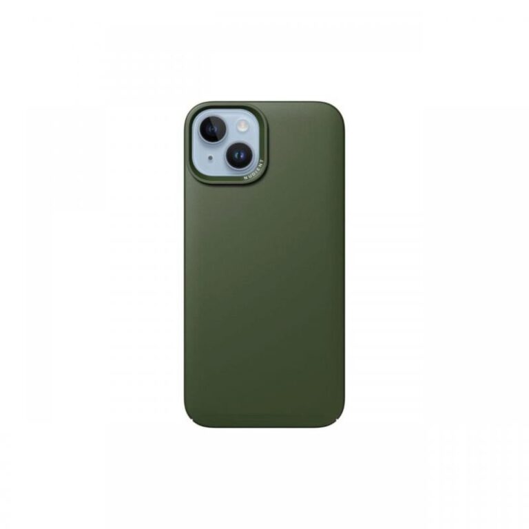 Husa iPhone 14 Nudient Thin, MagSafe, Kaki