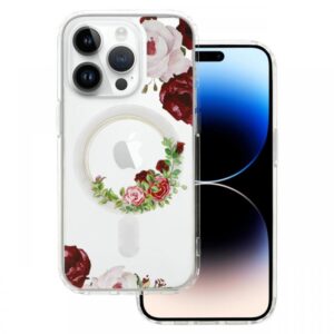 Tel Protect Husa Flower Magsafe iPhone 15 Pro Design 2 Tel Protect Husa Flower Magsafe iPhone 15 Pro Design 2