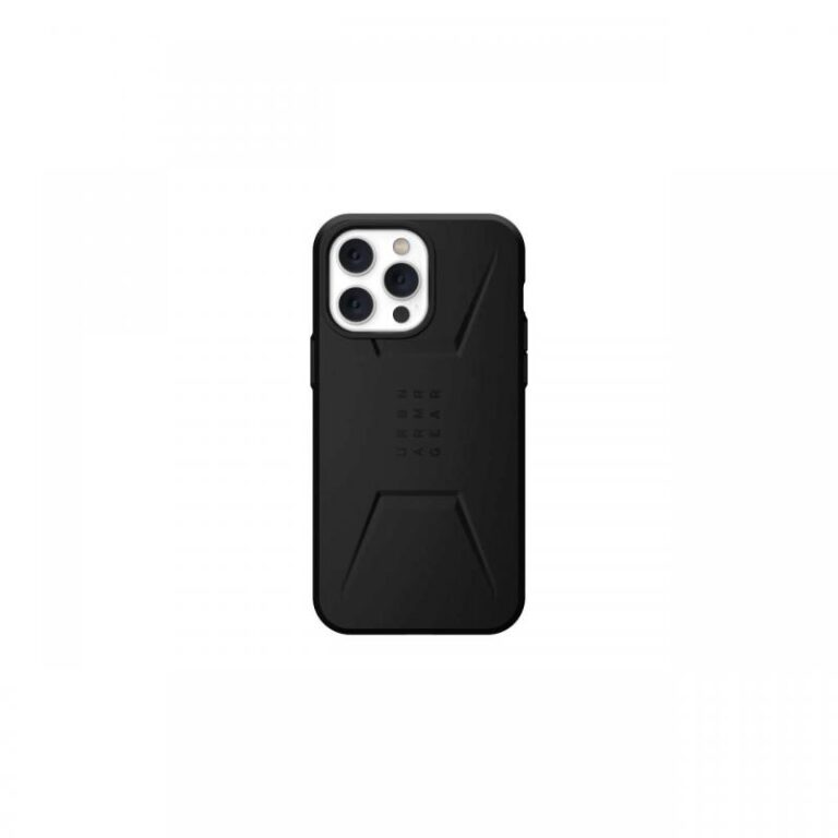Husa iPhone 14 Pro Max UAG Civilian Magsafe Black, military drop tested