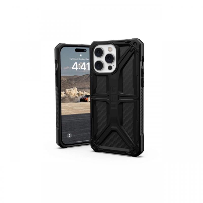 Husa iPhone 14 Pro Max UAG Monarch Series Carbon Fiber, military drop tested Husa iPhone 14 Pro Max UAG Monarch Series Carbon Fiber, military drop tested