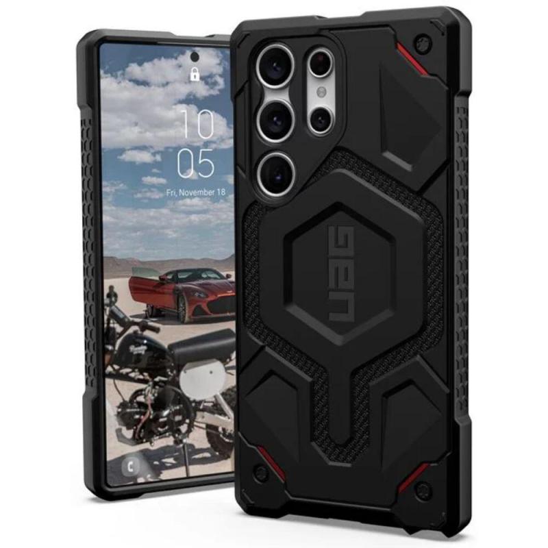 UAG Husa Monarch Pro Samsung Galaxy S23 Ultra Kevlar Black UAG Husa Monarch Pro Samsung Galaxy S23 Ultra Kevlar Black