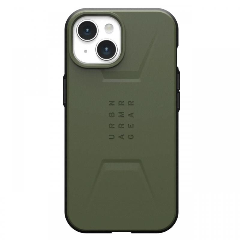 UAG Husa Civilian Magsafe iPhone 15 Olive Drab UAG Husa Civilian Magsafe iPhone 15 Olive Drab