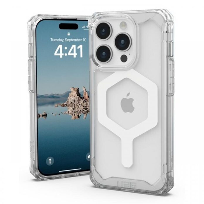 UAG Husa Plyo MagSafe Series iPhone 15 Pro Ice Silver