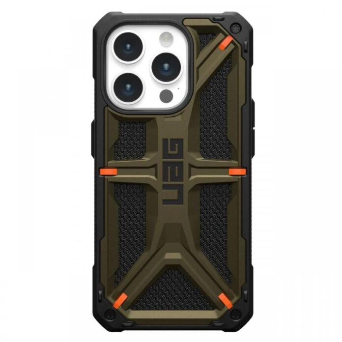 UAG Husa Monarch Series iPhone 15 Pro Max Kevlar Element Green