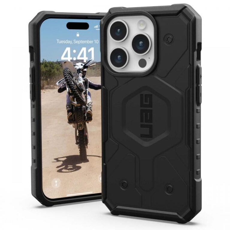 UAG Husa Pathfinder Magsafe iPhone 15 Pro Max Silver