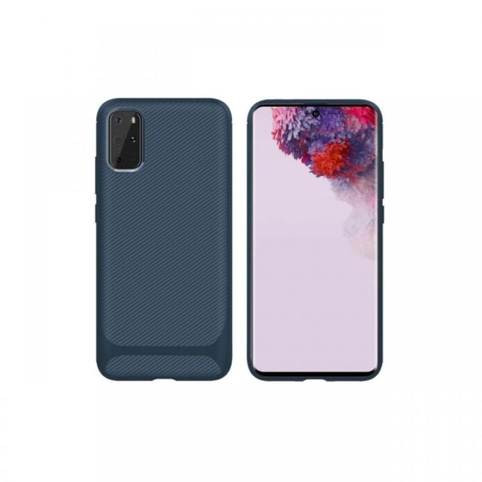 Husa Samsung Galaxy S20 Plus Enkay Carbon Fiber Dark Blue Husa Samsung Galaxy S20 Plus Enkay Carbon Fiber Dark Blue