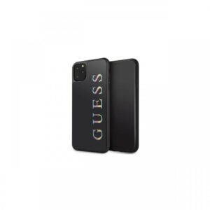 Husa iPhone 11 Pro Max Guess Glitter Logo Negru Husa iPhone 11 Pro Max Guess Glitter Logo Negru