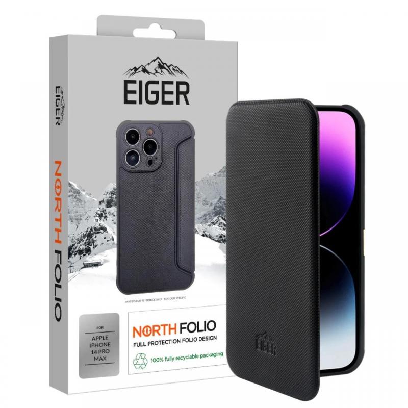 Eiger Husa North Folio Case iPhone 14 Pro Max Negru Eiger Husa North Folio Case iPhone 14 Pro Max Negru