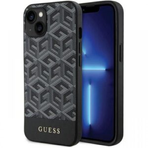 Guess Husa GCube Stripes MagSafe iPhone 15 / 14 / 13 Negru Guess Husa GCube Stripes MagSafe iPhone 15 / 14 / 13 Negru