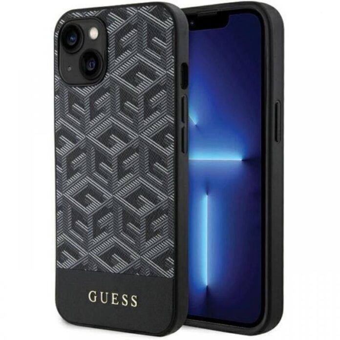 Guess Husa GCube Stripes MagSafe iPhone 15 / 14 / 13 Negru Guess Husa GCube Stripes MagSafe iPhone 15 / 14 / 13 Negru