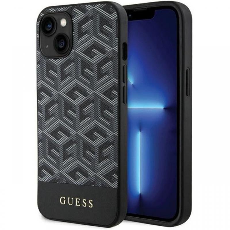 Guess Husa GCube Stripes MagSafe iPhone 15 / 14 / 13 Negru Guess Husa GCube Stripes MagSafe iPhone 15 / 14 / 13 Negru
