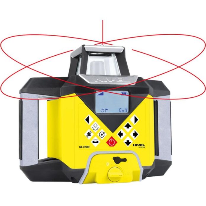 Laser rotativ Nivel System NL720R Digital, fascicul rosu, planuri verticale si orizontale cu pante, raza de actiune de pana la 700 m, autoaliniere