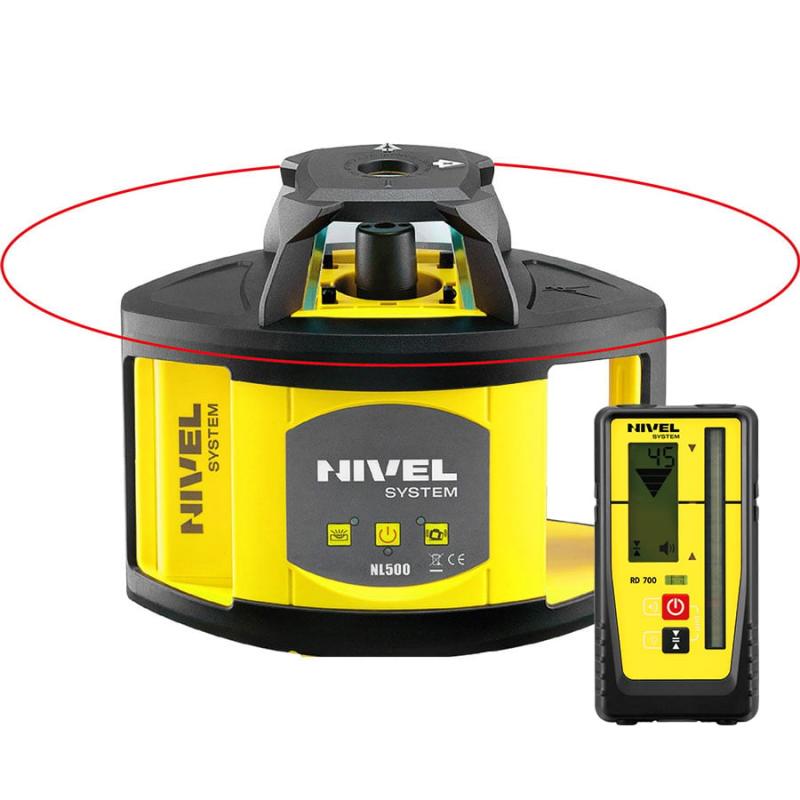 Laser rotativ Nivel System NL500R Digital, fascicul rosu, operare cu un plan orizontal, raza de actiune 500m Laser rotativ Nivel System NL500R Digital, fascicul rosu, operare cu un plan orizontal, raza de actiune 500m