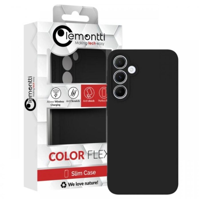 Lemontti Husa Silicon Soft Slim Samsung Galaxy A55 Negru (material mat si fin, captusit cu microfibra) Lemontti Husa Silicon Soft Slim Samsung Galaxy A55 Negru (material mat si fin, captusit cu microfibra)