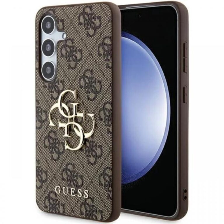 Guess Husa PU 4G Metal Logo Samsung Galaxy A55 5G Roz