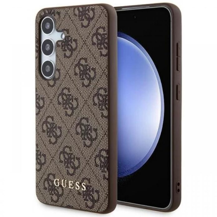Guess Husa 4G Metal Gold Logo Samsung Galaxy A55 5G Gri Guess Husa 4G Metal Gold Logo Samsung Galaxy A55 5G Gri